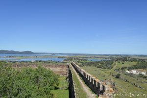 Embalse de Alqueva visto desde el castillo de Mourão