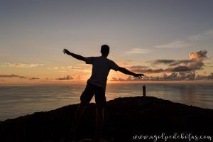 Atardecer en Ponta Rosais, la isla São Jorge
