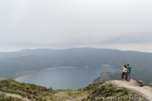 Miradouro do Pico da Barrosa desde donde se tienen unas vistas espectaculares del Lagoa do Fogo