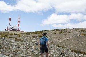 Llegando a la Bola del Mundo en la Sierra de Guadarrama