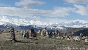 conjunto de piedras que forman Zorats Karer en Armenia