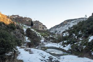 Vista de Patones desde la zona del barranco