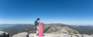 Vistas Panorámica desde la cima de Majalasana en la Sierra de Guadarrama