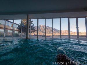 Vistas del Teide desde la piscina el Parador Cañadas del Teide