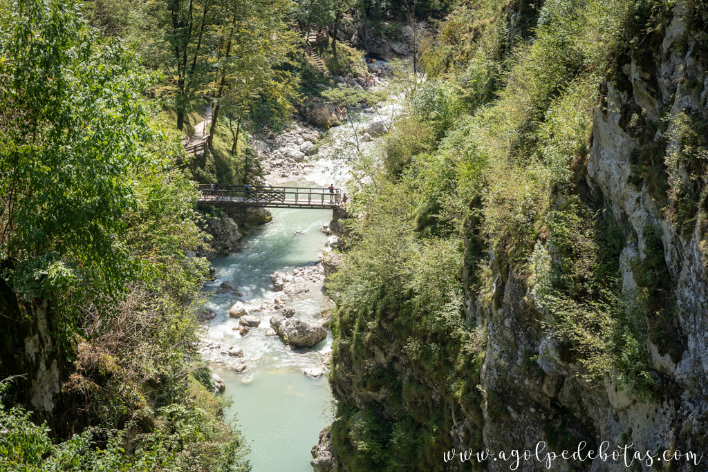 Garganta de Tolmin en Eslovenia
