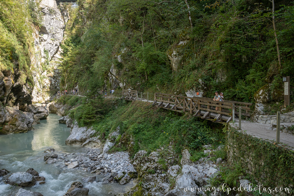 Garganta de Tolmin en Eslovenia