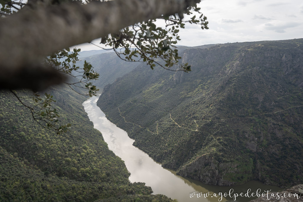 Vistas del Duero desde el Mirador de La Code en Mieza (Salamanca)